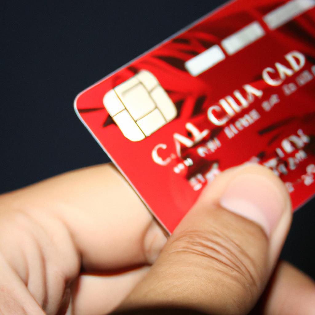 Person holding medical credit card